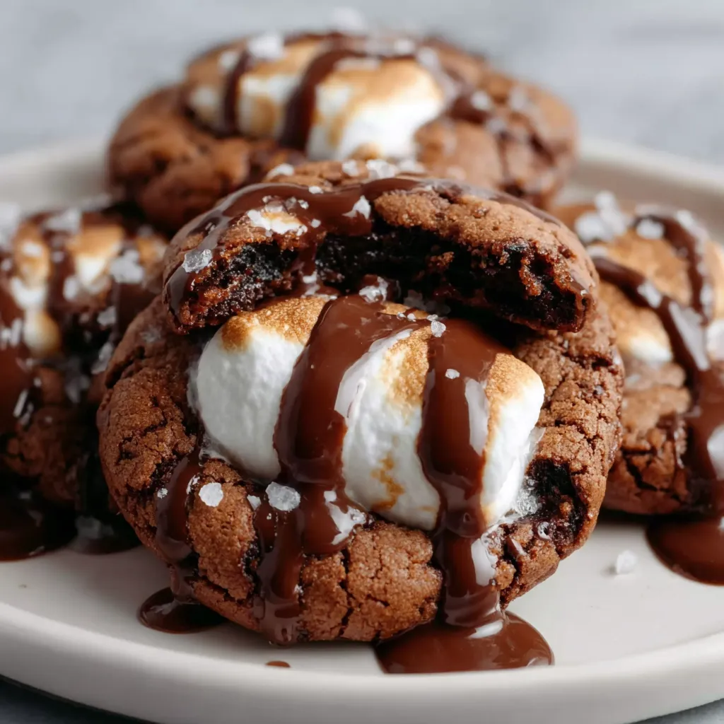 Decadent Marshmallow-Surprise Hot Cocoa Cookies with Gooey Center - tertiary view